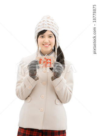 一個少婦的白色後面圖像法院出現的與手套 18778875