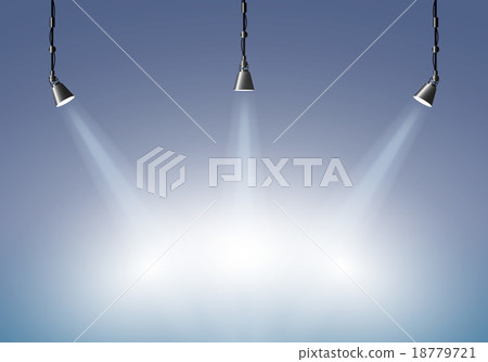 Background with lighting lamp. 18779721