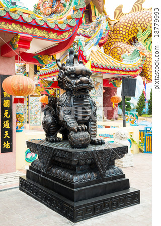 Ancient kylin in The Chinese temple Ancient kylin in The Chinese temple 18779993