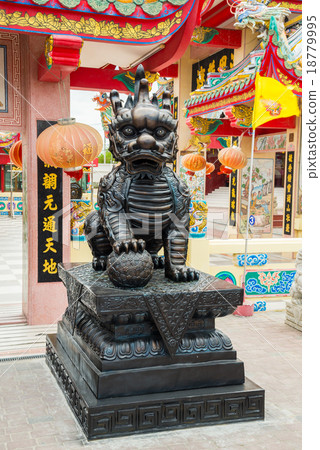 Ancient kylin in The Chinese temple 18779995