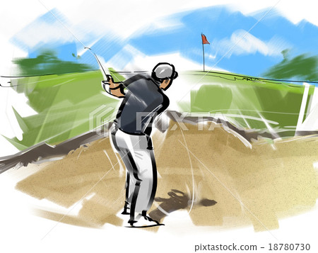 Golf - Bunker Shot 18780730