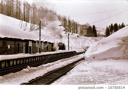 昭和45雪山火車站以上名稱A55蒸汽機車 18780814