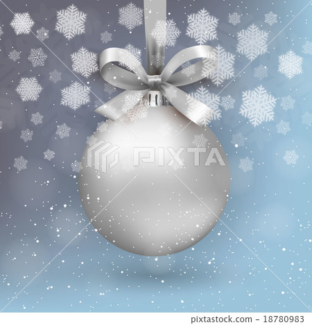 silver christmas ball silver christmas ball 18780983