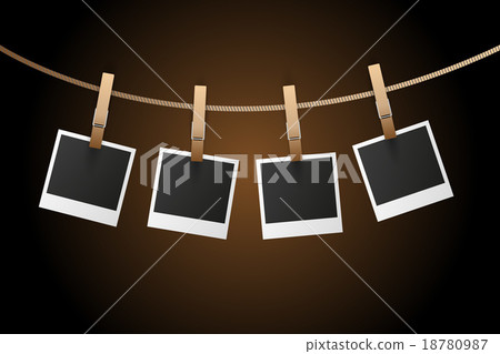 Photo Frames on Rope Photo Frames on Rope 18780987