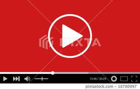 Video player design template web and mobile apps 18780997