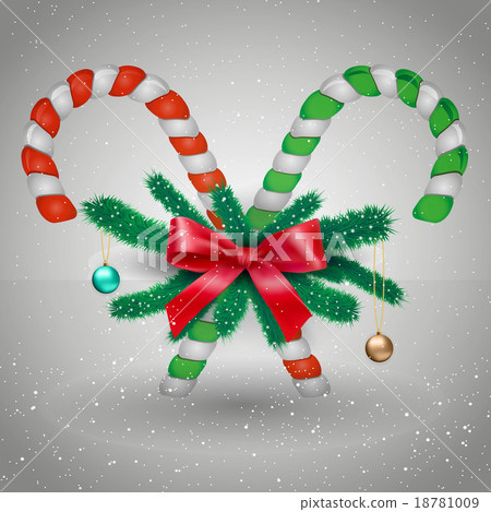 Merry Christmas candy with branches Merry Christmas candy with branches 18781009