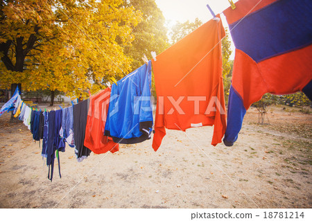 Laundry hanging in the garden Laundry hanging in the garden 18781214