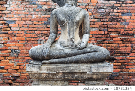 Old headless broken buddha statue at Thailand 18781384