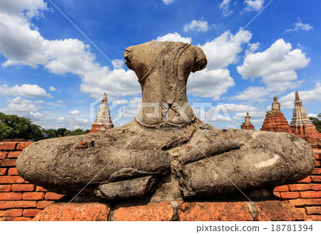 Old headless broken buddha statue at Thailand 18781394