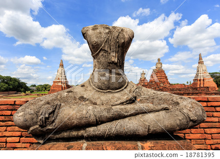 Old headless broken buddha statue at Thailand 18781395