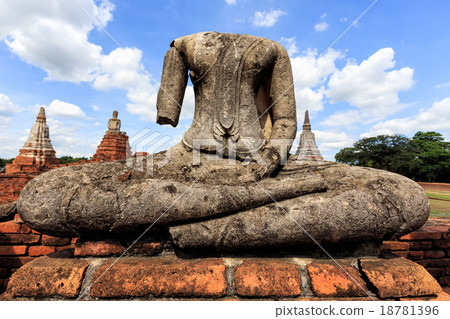 Old headless broken buddha statue at Thailand 18781396