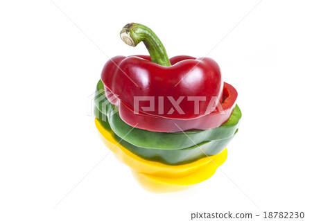 Sliced sweet pepper Sliced sweet pepper 18782230