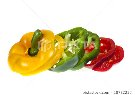 Sliced sweet pepper Sliced sweet pepper 18782233