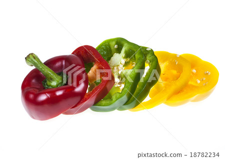 Sliced sweet pepper Sliced sweet pepper 18782234