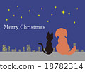 Christmas card Dog & Cat 02 18782314
