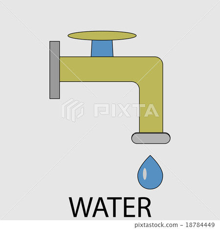 Icon water supply Icon water supply 18784449