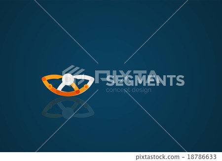 Vector outline minimal abstract geometric logo Vector outline minimal abstract geometric logo 18786633