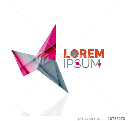 Logo, abstract geometric business icon Logo, abstract geometric business icon 18787078