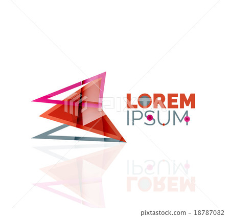 Logo, abstract geometric business icon 18787082