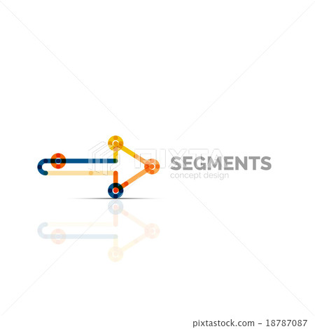 Arrow icon vector logo. Company branding element Arrow icon vector logo. Company branding element 18787087