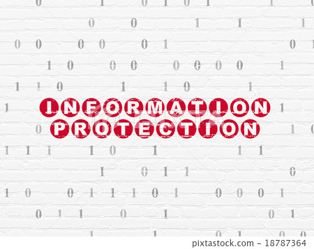 Safety concept: Information Protection on wall 18787364