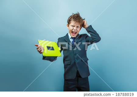 Teen boy of twelve European appearance in a Teen boy of twelve European appearance in a 18788019