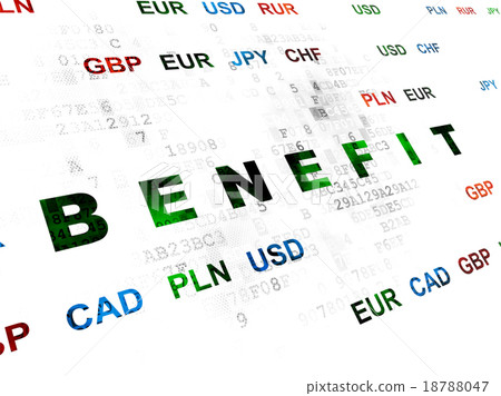 Finance concept: Benefit on Digital background 18788047