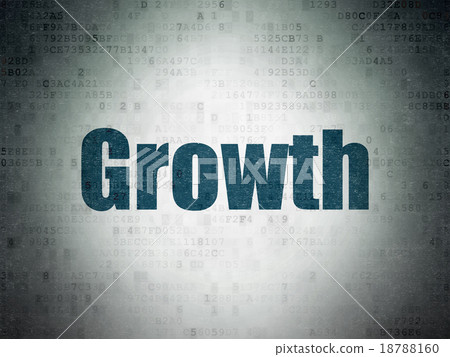 Finance concept: Growth on Digital Paper 18788160