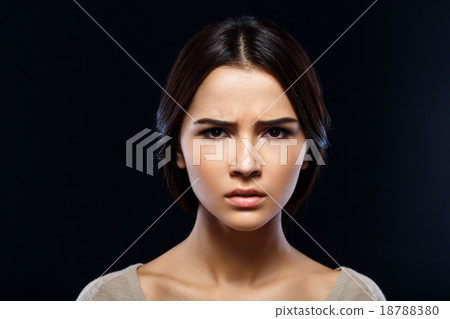 Pleasant girl expressing emotions  18788380