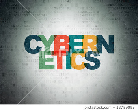 Science concept: Cybernetics on Digital Paper Science concept: Cybernetics on Digital Paper 18789092