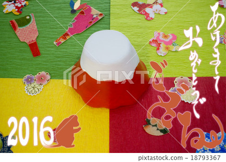 Origami and cut paper and Mt. Fuji Origami and cut paper and Mt. Fuji 18793367