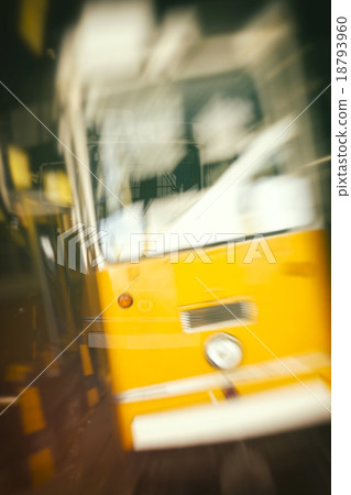 Tram in garage Tram in garage 18793960