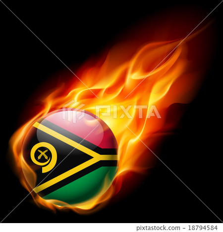 Round glossy icon of Vanuatu 18794584