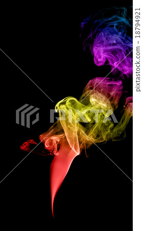 Abstract multicolored smoke 18794921