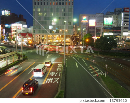 Night view of Aichi Toyohashi Station 18795610