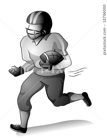 Man Grayscale Football Player Running 18796000