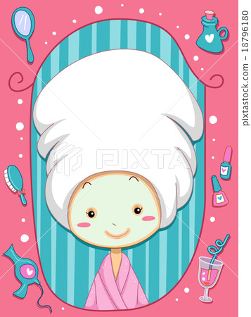Kid Girl Spa Party Frame Invite Kid Girl Spa Party Frame Invite