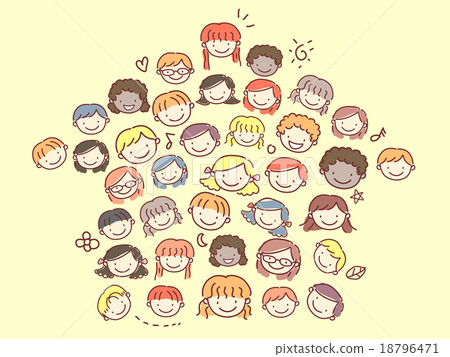 Doodle Kids Face House Doodle Kids Face House 18796471