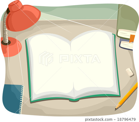 Desk Book Open Desk Book Open 18796479