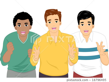 Men Cheering 18796495
