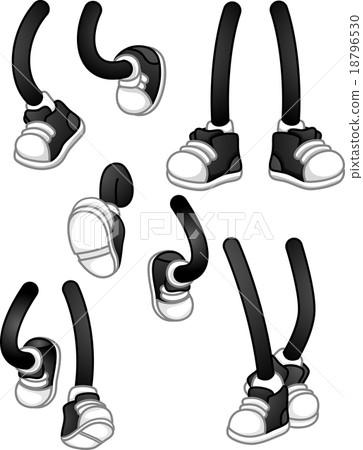 Mascots Feet Elements - Stock Illustration [18796530] - PIXTA