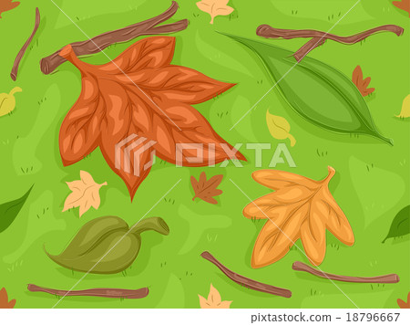 Autumn Dry Leaves Seamless 18796667