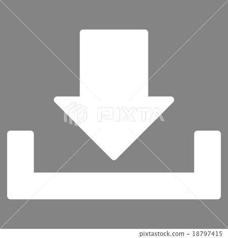 Download flat white color icon 18797415