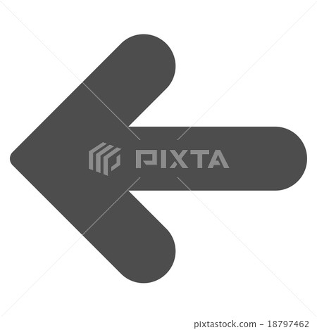 Arrow Left flat gray color icon - Stock Illustration [18797462] - PIXTA