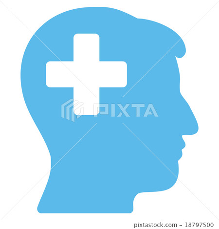 Plus Man Head Icon - Stock Illustration [18797500] - PIXTA