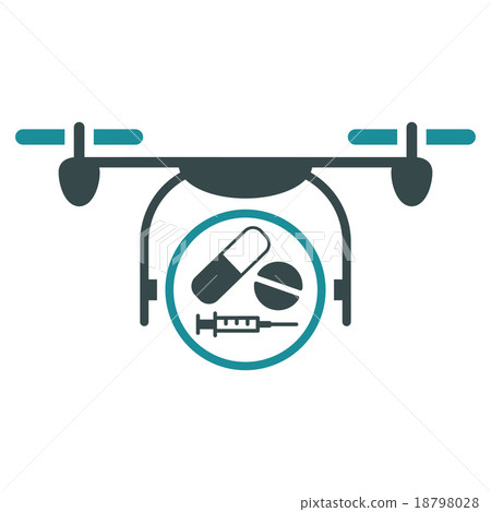 Medication Quadcopter Icon 18798028