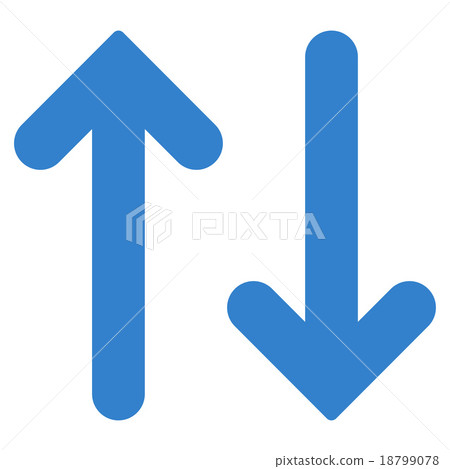 Flip Vertical flat cobalt color icon - Stock Illustration [18799078 ...
