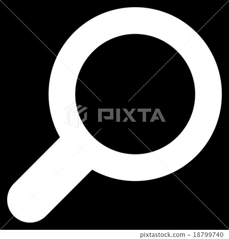 View flat white color icon - Stock Illustration [18799740] - PIXTA