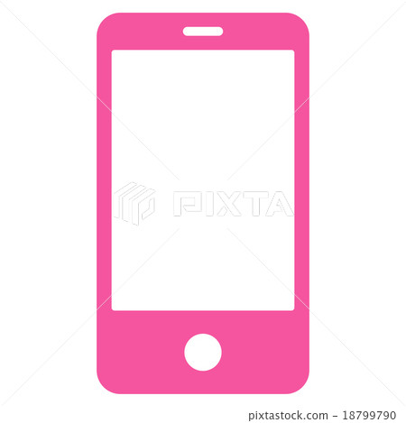 Smartphone flat pink color icon Smartphone flat pink color icon 18799790