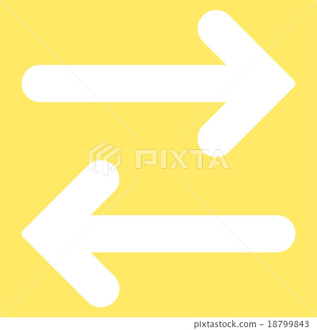 Flip Horizontal flat white color icon - Stock Illustration [18799843 ...